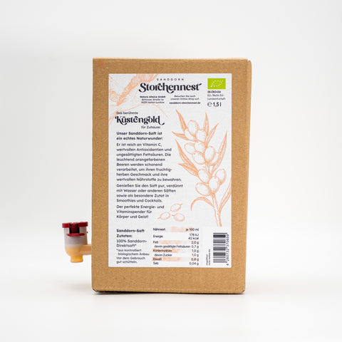 Sanddorn Saft - 1,5 Liter Bag in Box